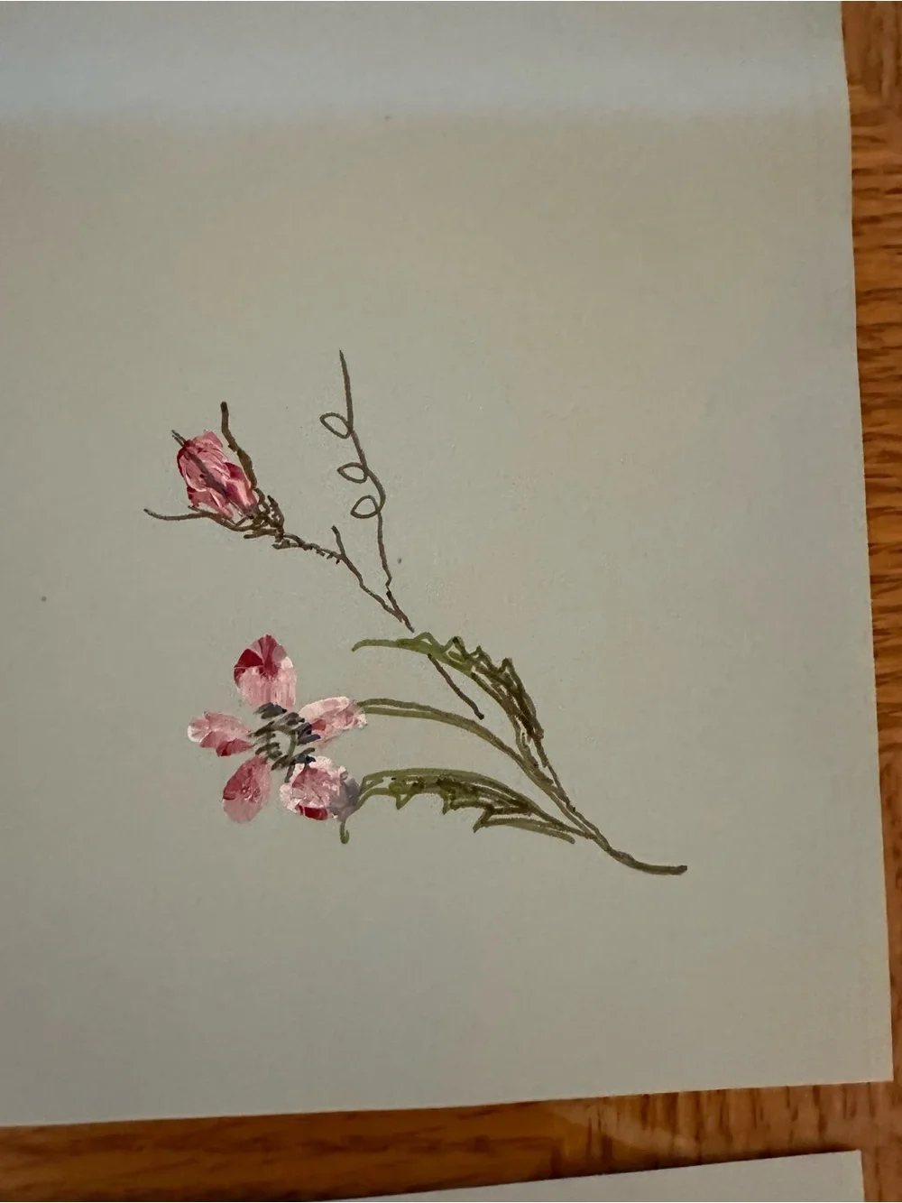 1 set of Vintage hand painted and crafted stationery set with 12 unique designs